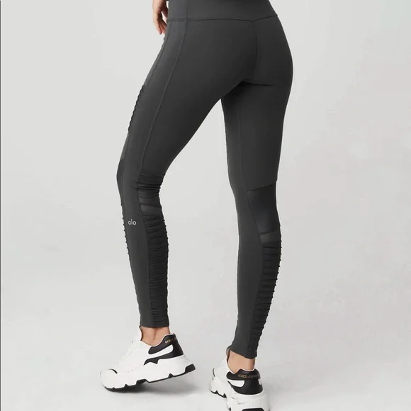 ALO Yoga Moto Legging, Full Length, Size Small - Picture 2 of 8